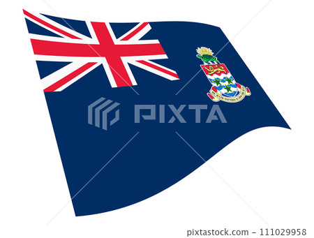 A Cayman Islands waving flag graphic isolated on white with clipping path A Cayman Islands waving flag graphic isolated on white with clipping path 111029958