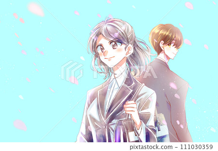 Men and women in suits, Sakura Fubuki 111030359