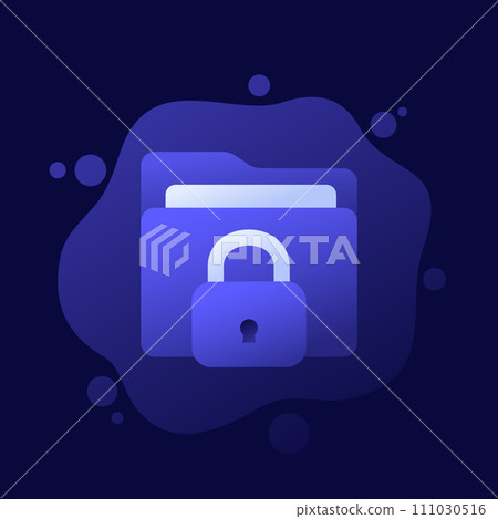 locked folder icon, vector design locked folder icon, vector design 111030516