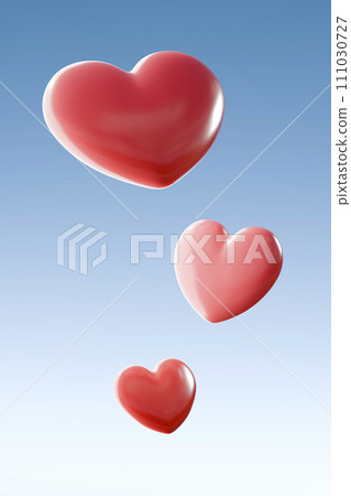 Various heart shapes to convey love with your heart for a happy Valentine's Day. 111030727