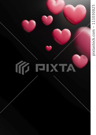 Various heart shapes to convey love with your heart for a happy Valentine's Day. 111030825