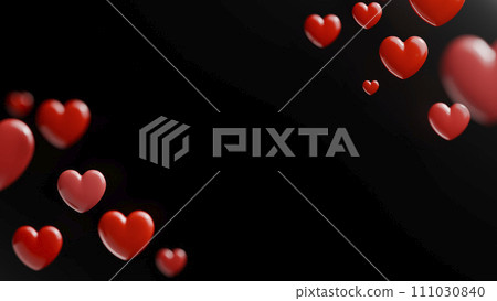 Various heart shapes to convey love with your heart for a happy Valentine's Day. Various heart shapes to convey love with your heart for a happy Valentine's Day. 111030840