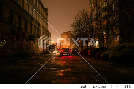 A street of the criminal in the city at the night  A street of the criminal in the city at the night  111031318