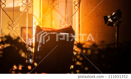 The warm light in front of window  The warm light in front of window  111031352