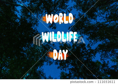 Celebrating World Wildlife Day Beneath a Verdant Canopy Under a Clear Sky Celebrating World Wildlife Day Beneath a Verdant Canopy Under a Clear Sky 111031611