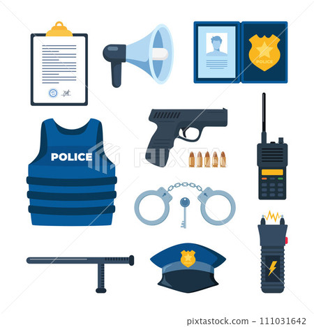 White safety security video spy camera. Equipment for watch and recording hidden on street building wall. Realistic header concept for protect and observe privacy. Vector illustration. 111031642
