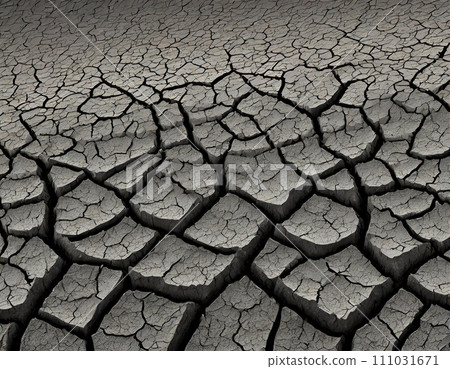 乾燥、破裂和貧瘠的土地(AI 產生的圖像) 乾燥、破裂和貧瘠的土地(AI 產生的圖像) 111031671