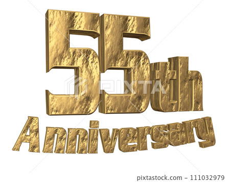 3DCG 人物「55th Anniversary/55 週年」金、金 3DCG 人物「55th Anniversary/55 週年」金、金 111032979