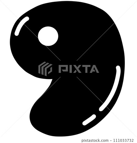 Number font cute 111033732