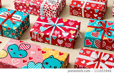 [Pattern design] Wrapping pattern design material (AI generated image) 111033948