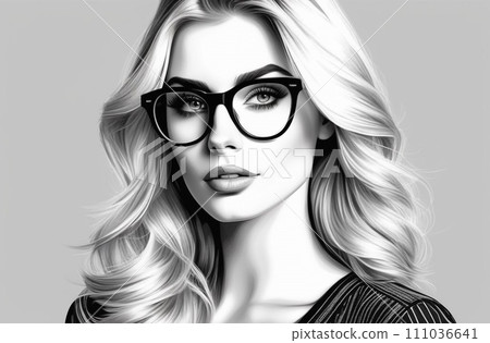 photo of young attractive girl happy positive smile wear sunglass photo of young attractive girl happy positive smile wear sunglass 111036641