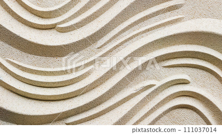 Enlarged image background of Karesansui sand “AI generated image” 111037014