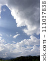 Sky with Mt. Iizuna (Nagano City) 111037838