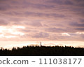Beautiful sunset sky 111038177