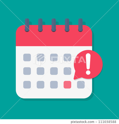 Vector illustration of calendar icon 111038588