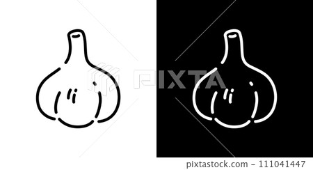 指定蔬菜的大蒜圖標 111041447