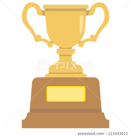 Illustration of winning trophy 111043012