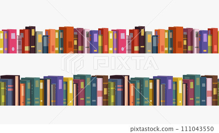 a various cartoon books in seamless pattern 111043550
