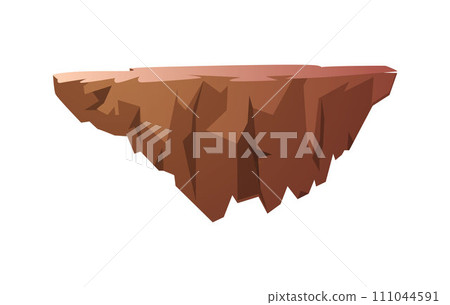 Level platform, element for game design, vector illustration on white 111044591