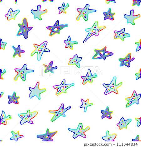 geometric pattern of abstract stars with lots of color geometric pattern of abstract stars with lots of color 111044834