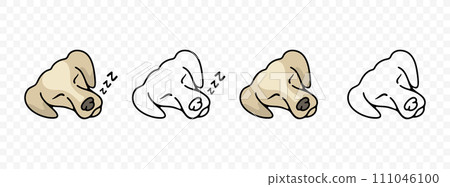 Sleeping dog, napping, sleep and sleepy, graphic design. Animal and pet, cynology, pet store and feed, vector design and illustration Sleeping dog, napping, sleep and sleepy, graphic design. Animal and pet, cynology, pet store and feed, vector design and illustration 111046100