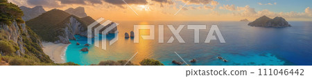 Nature's beauty: sunset on the ocean Nature's beauty: sunset on the ocean 111046442