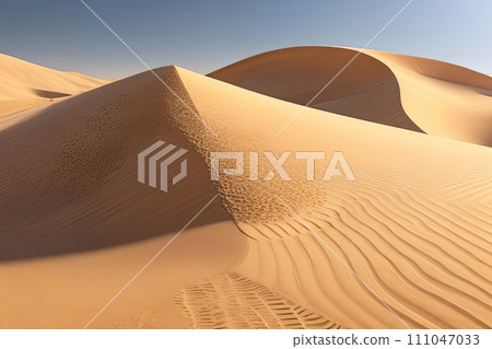 Sand dune against the sky. Sand dune against the sky. 111047033