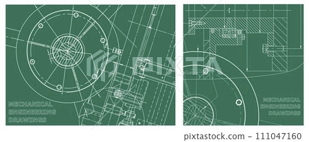 Engineering illustration set. Cover, flyer, banner, background 111047160