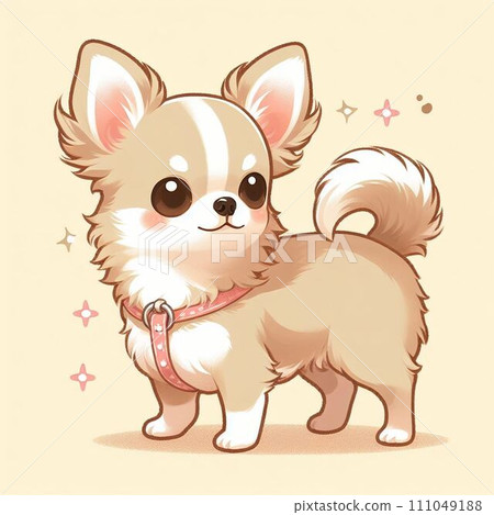 Smiling chihuahua illustration Smiling chihuahua illustration 111049188