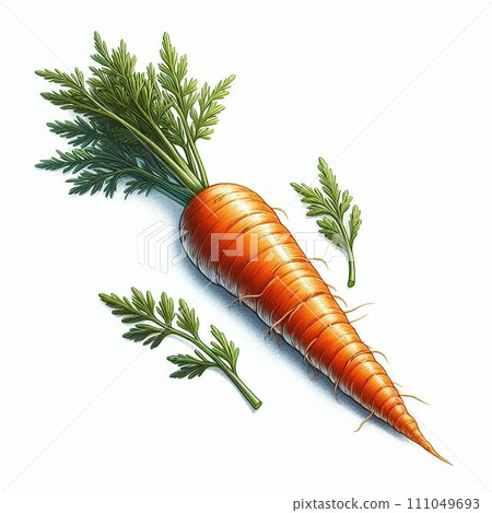 Carrots with leaves 111049693