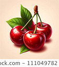 Illustration of cherries 111049782