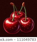 Illustration of cherries 111049783