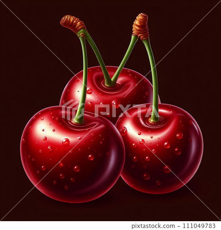 Illustration of cherries Illustration of cherries 111049783