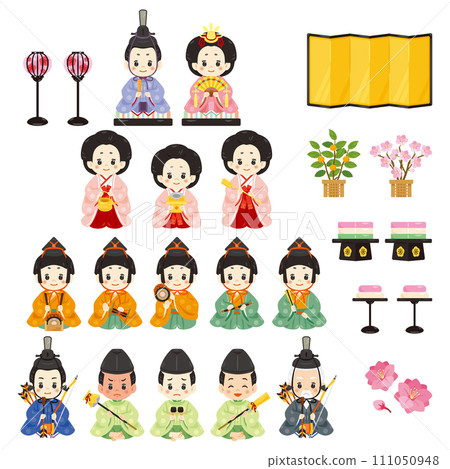Hinamatsuri Hina doll set 111050948