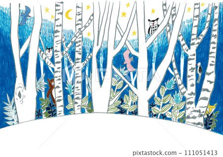 Forest and animals 111051413