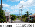 Blue sky and cityscape of Ishigaki Island 111051504