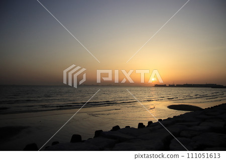 海上日落【千葉縣千葉市海洋體育場附近】 111051613