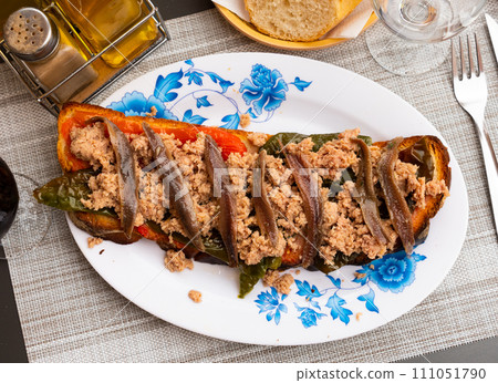 Appetizing Spanish snack Torrada de atun 111051790