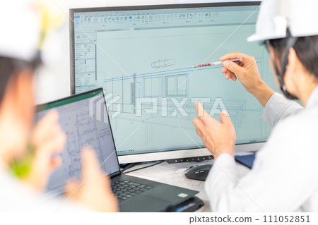 3D CAD 3D 3DCG Architectural design Project management Interior view 2 people 111052851