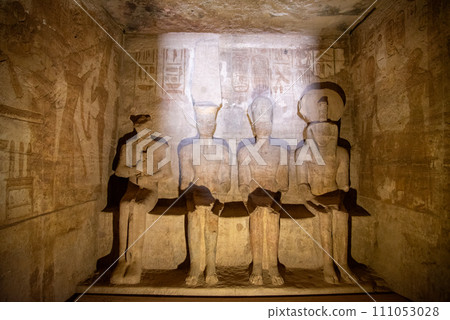 Beautiful scenery inside Abu Simbel temple 111053028