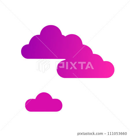 clouds pink AI generated 111053660
