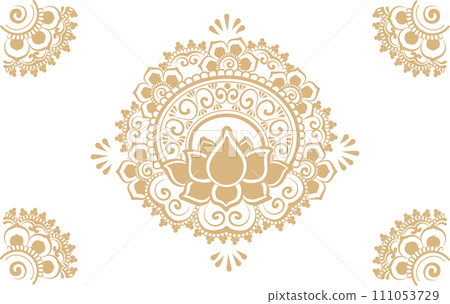ethnic lotus background 111053729