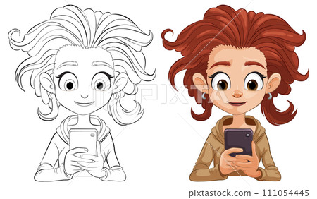 Digital Age Communication Illustration Digital Age Communication Illustration 111054445