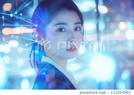 Business woman AI technology image “AI generated image” 111054901