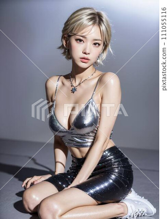 [AI image] Photographing a beautiful model with good style 111055116