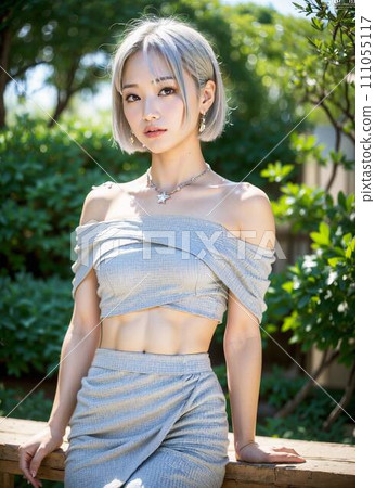 [AI image] Photographing a beautiful model with good style 111055117