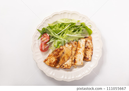 Swordfish grilled in butter and soy sauce 111055667