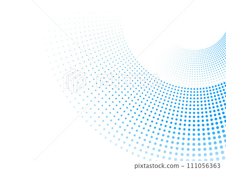 Bright blue minimal dotted lines abstract background 111056363