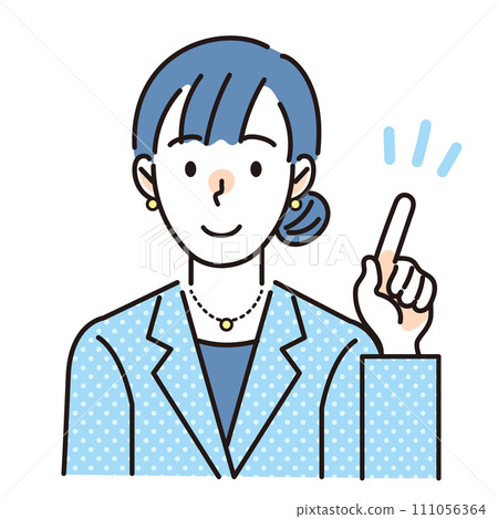 Female office worker pointing to a point OL business woman Female office worker pointing to a point OL business woman 111056364