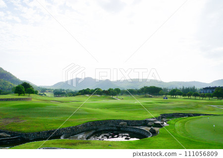 Scenery of Black Mountain Golf Course, a golf course in Hua Hin, Thailand Scenery of Black Mountain Golf Course, a golf course in Hua Hin, Thailand 111056809